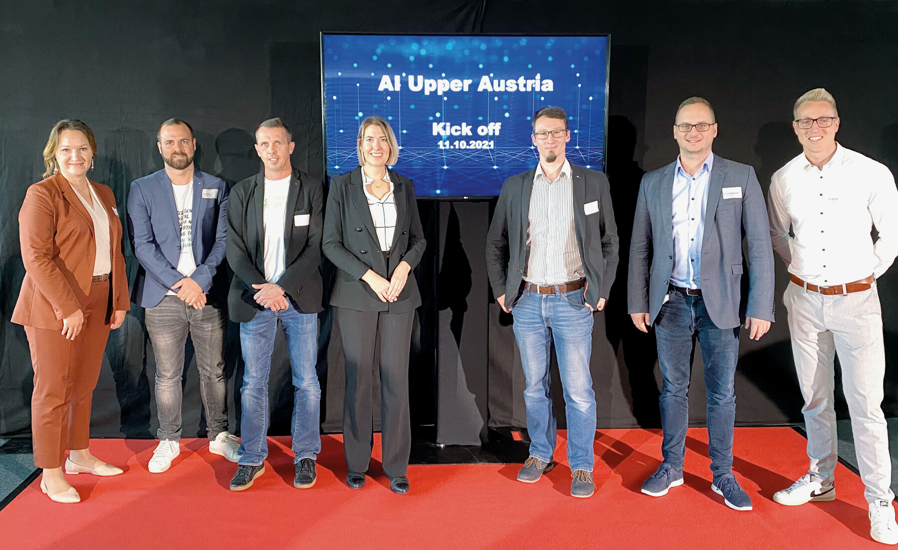 Gruppenfoto bei der Gründungsveranstaltung von AI Upper Austria im SCCH
