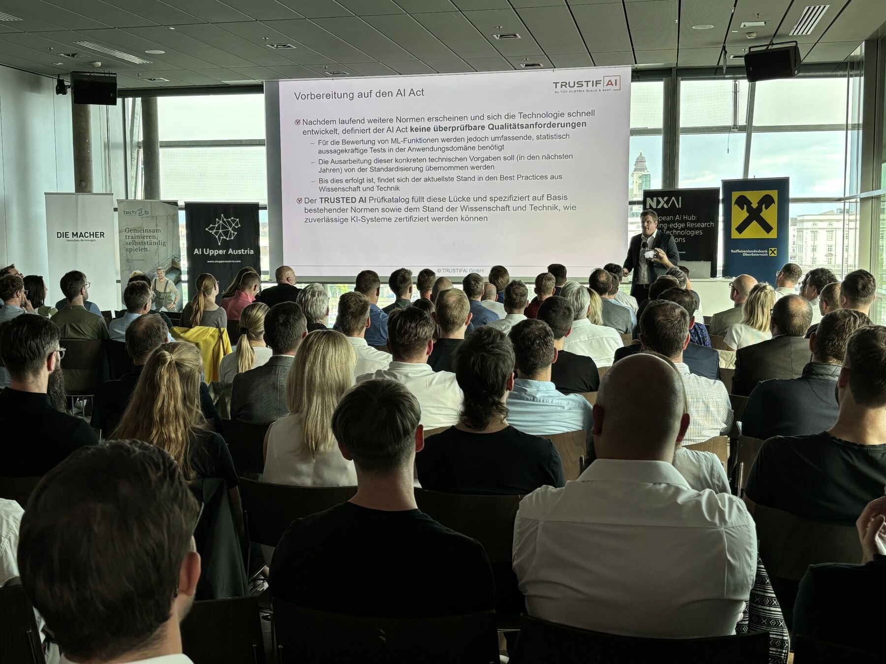 Präsentation auf der Bühne bei AI Ventures Vol. 3